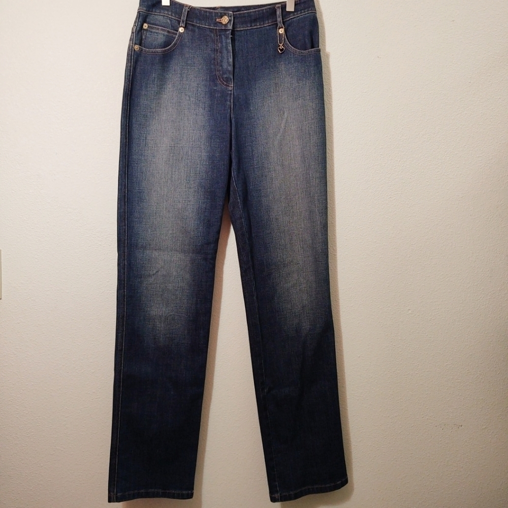 St John Heart Pocket Bootcut Denim Jeans 4